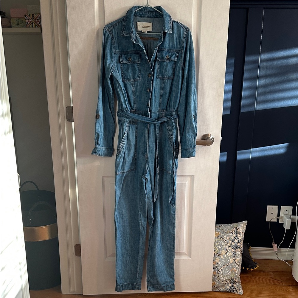 Pilcro denim long sleeve boiler suit